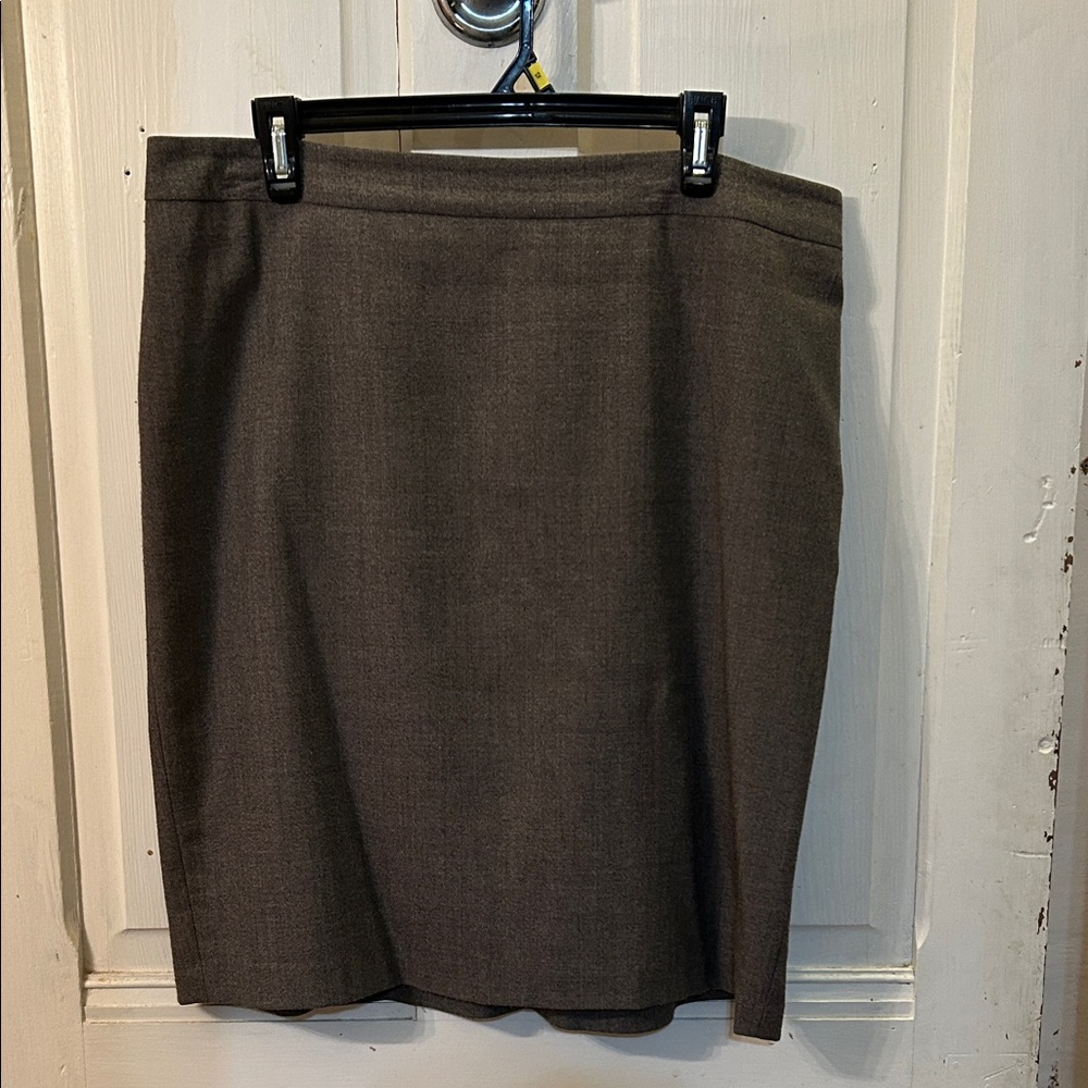 Ann Taylor Brown Pencil Skirt, size 14
